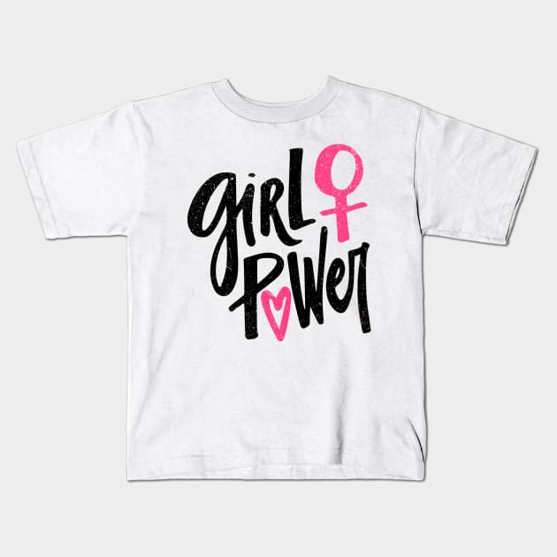 Girl Power Kids T-Shirt by keshanDSTR